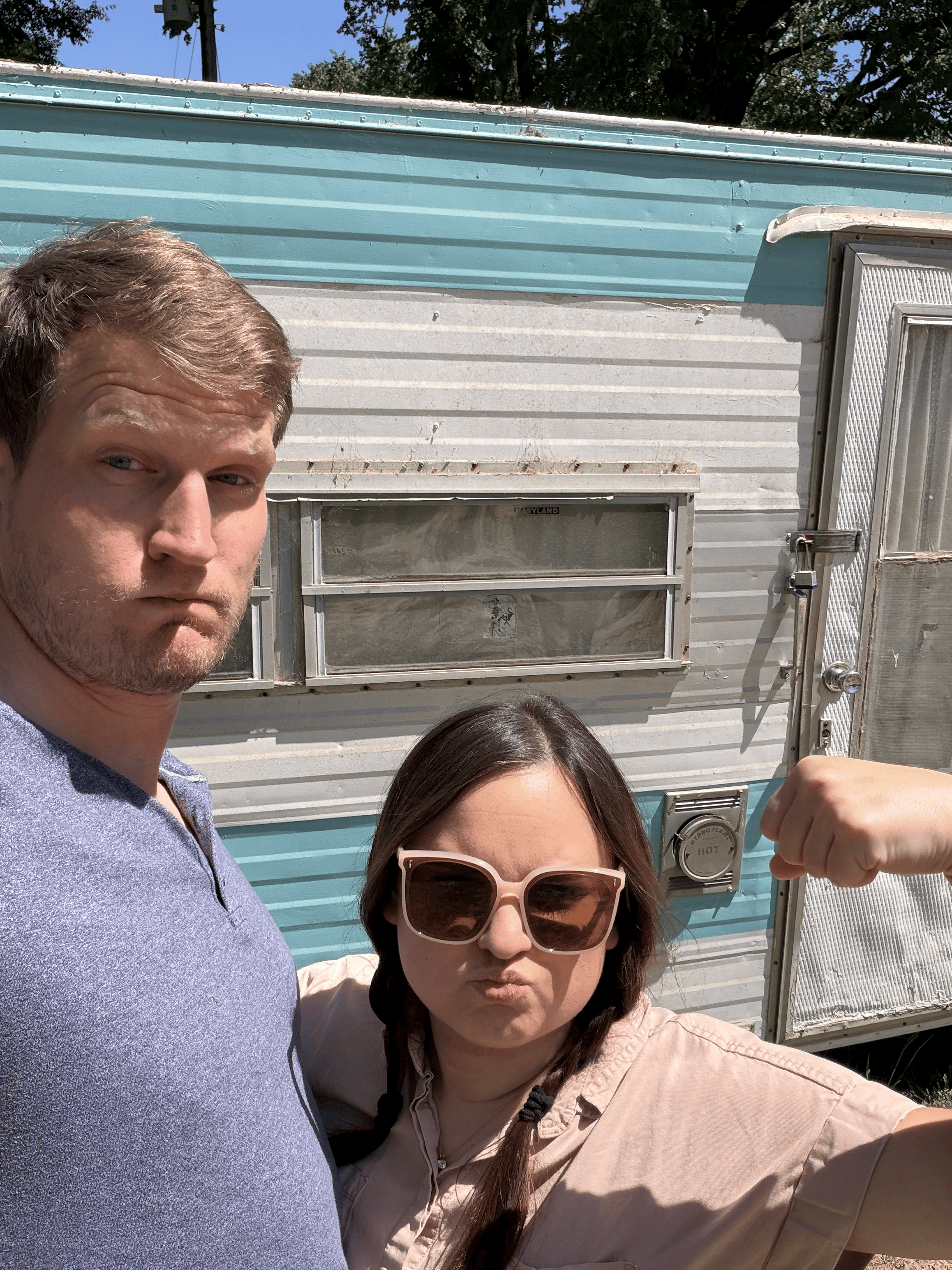 Kayla and David with June Bug